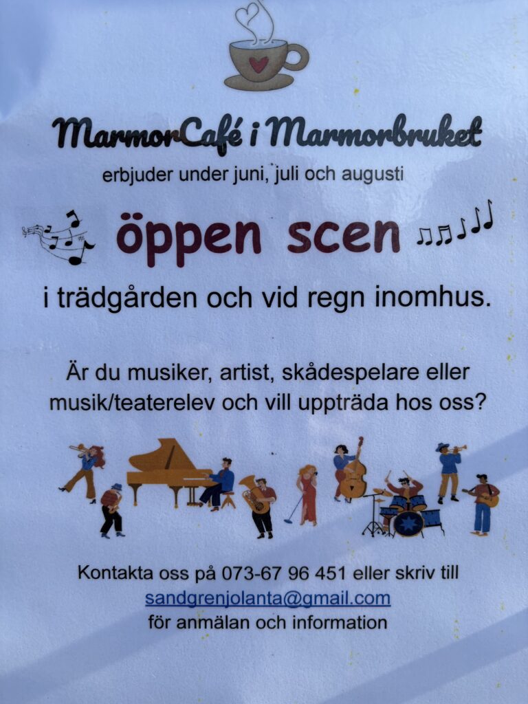 Öppen scen på MarmorCafé